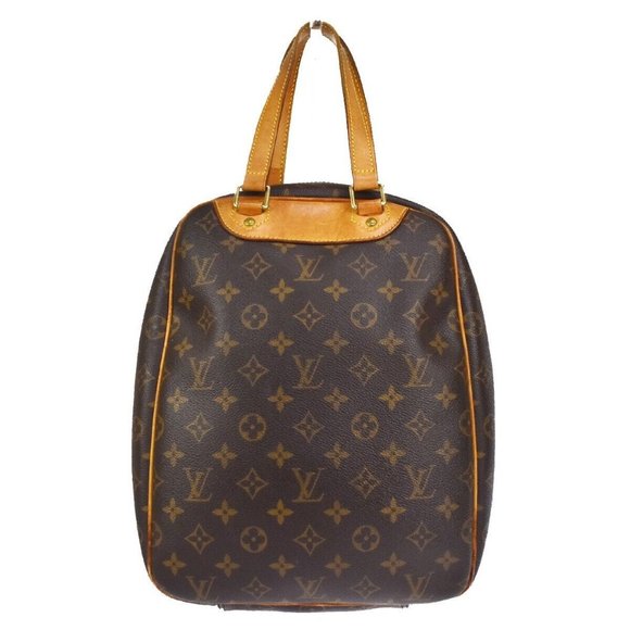LOUIS VUITTON Excursion Shoes Hand Bag Monogram Leather Brown - Picture 1 of 10